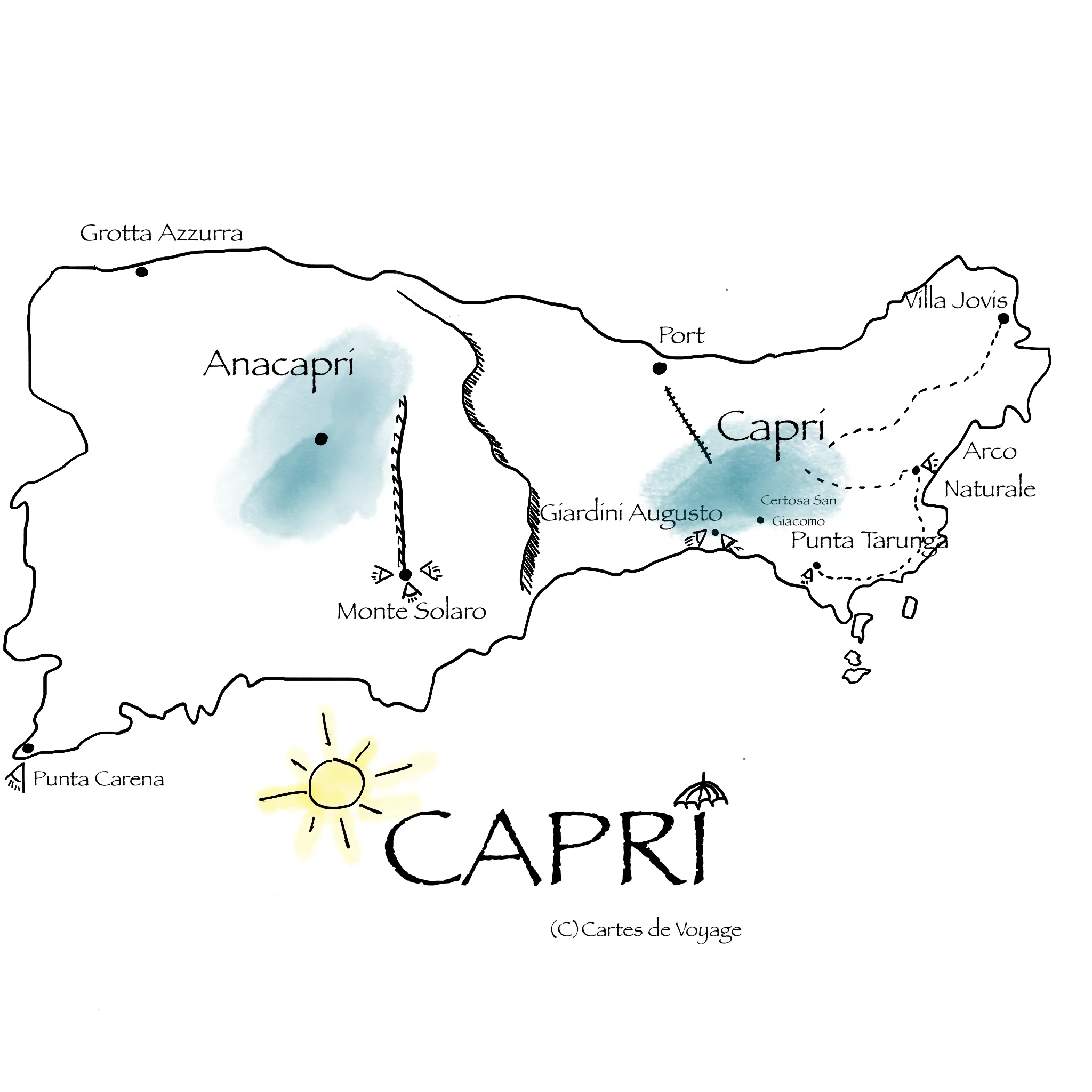 carte tourisme capri